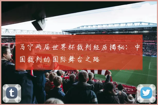 马宁两届世界杯裁判经历揭秘:中国裁判的国际舞台之路